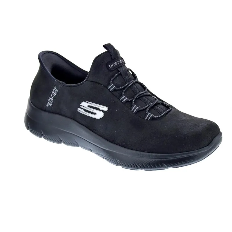 SKECHERS ZAPATILLAS MUJER SUMMITS SLIPINS NEGRO