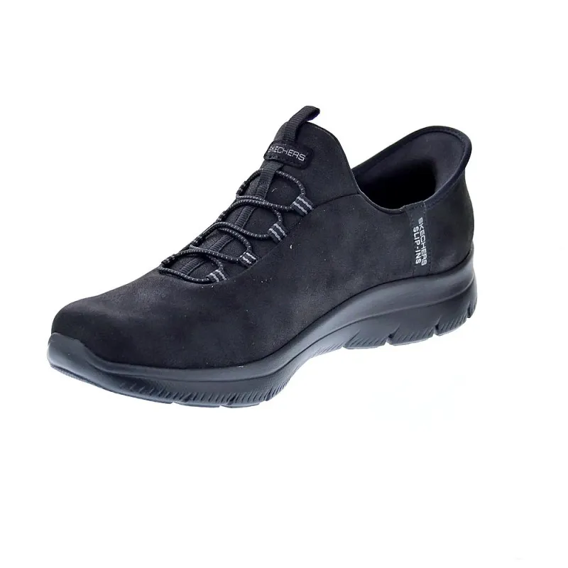 SKECHERS ZAPATILLAS MUJER SUMMITS SLIPINS NEGRO