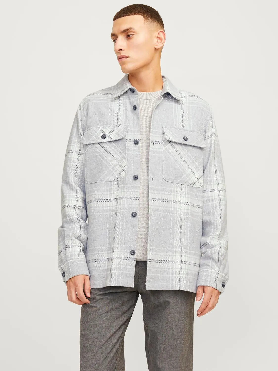 Sobrecamisa Corte comfort | Gris intermedio | Jack & Jones®