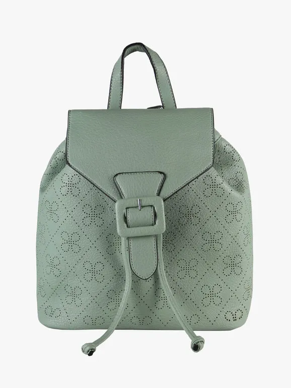 Solada Mochila de mujer con botón.