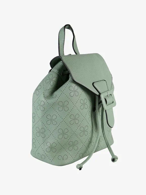 Solada Mochila de mujer con botón.