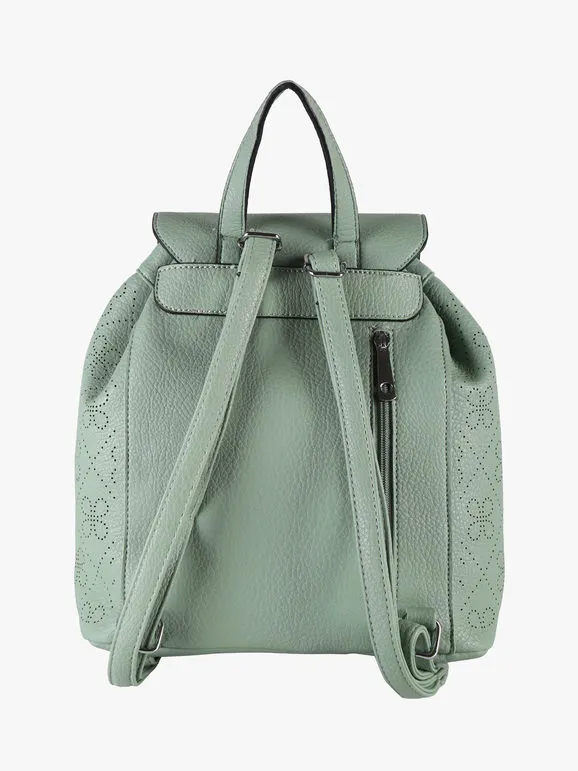 Solada Mochila de mujer con botón.