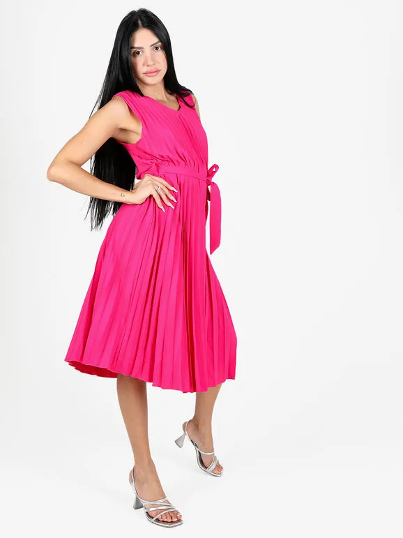 Solada Vestido plisado sin mangas para mujer.