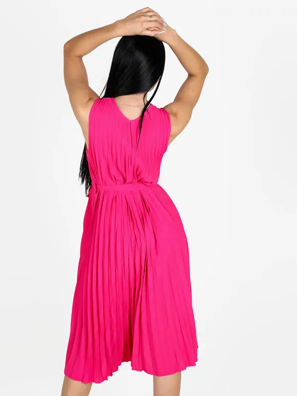 Solada Vestido plisado sin mangas para mujer.