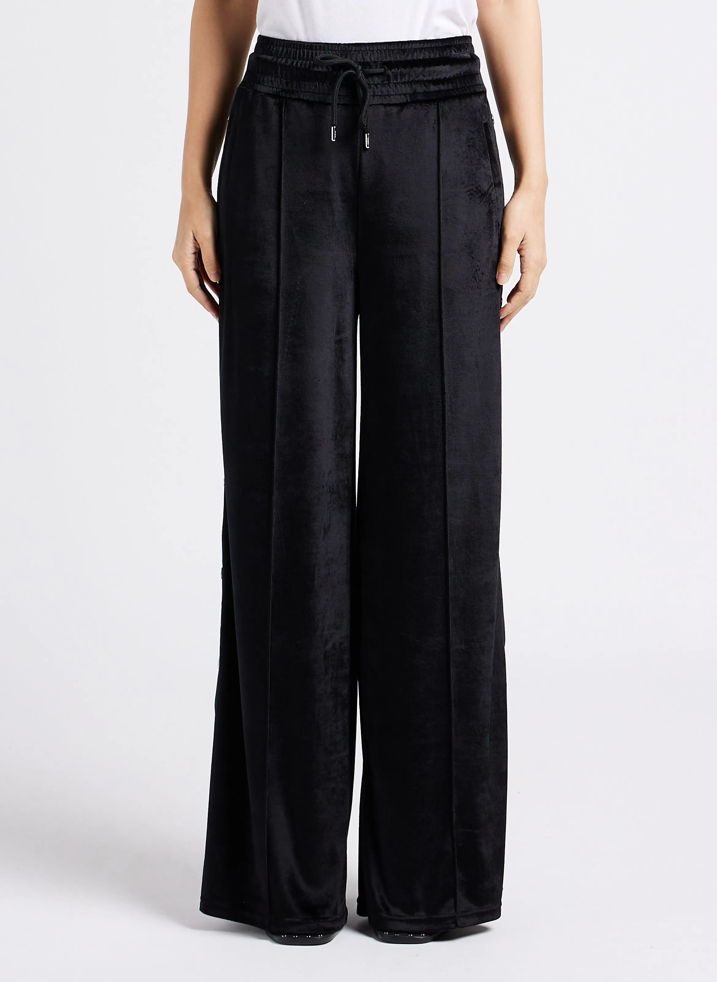 SONIA RYKIEL Pantalón ancho de tiro alto en negro