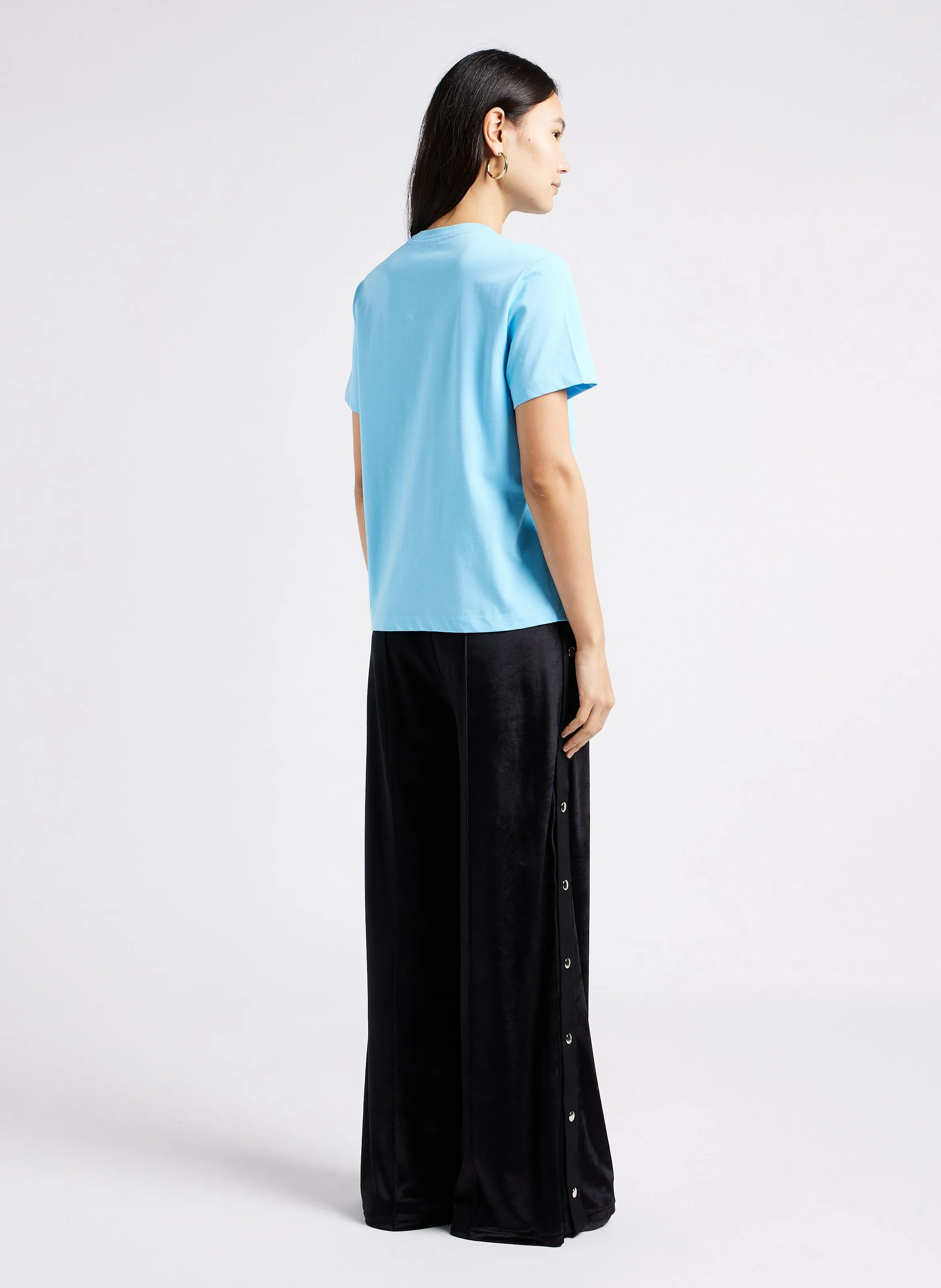SONIA RYKIEL Pantalón ancho de tiro alto en negro