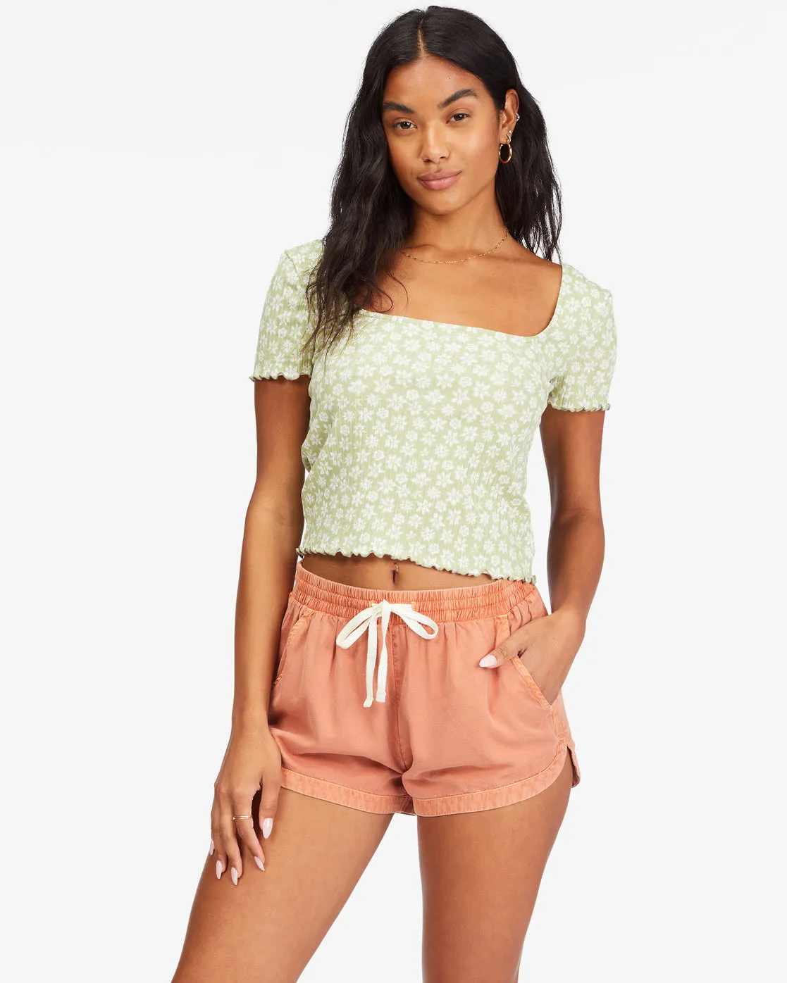 Squared Away Knit Top