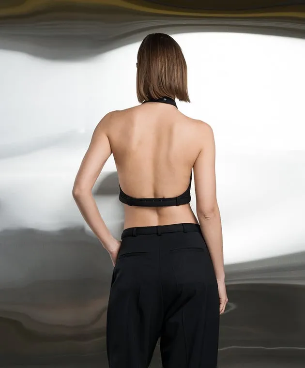 SSHEENA Black top TRILLY with wool
