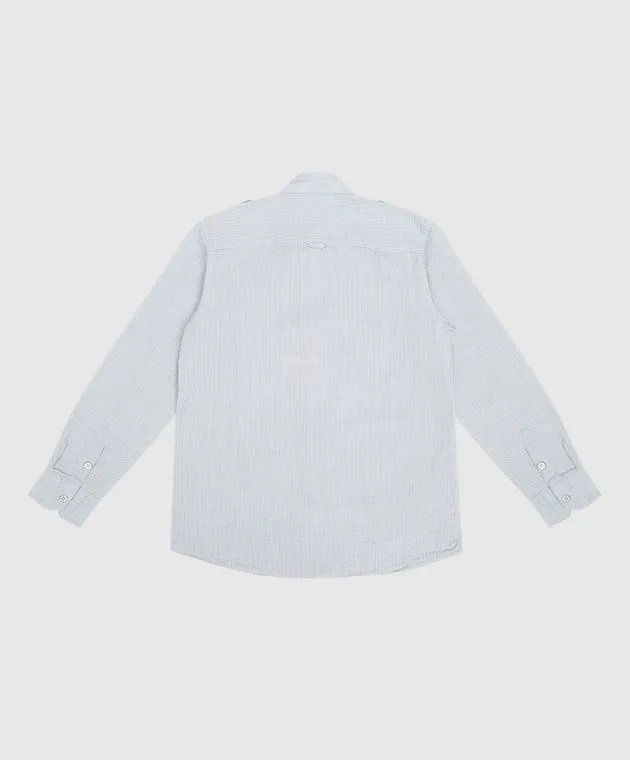 STEFANO RICCI CHILDREN'S GRAY REAPEREFFECT SHIRT