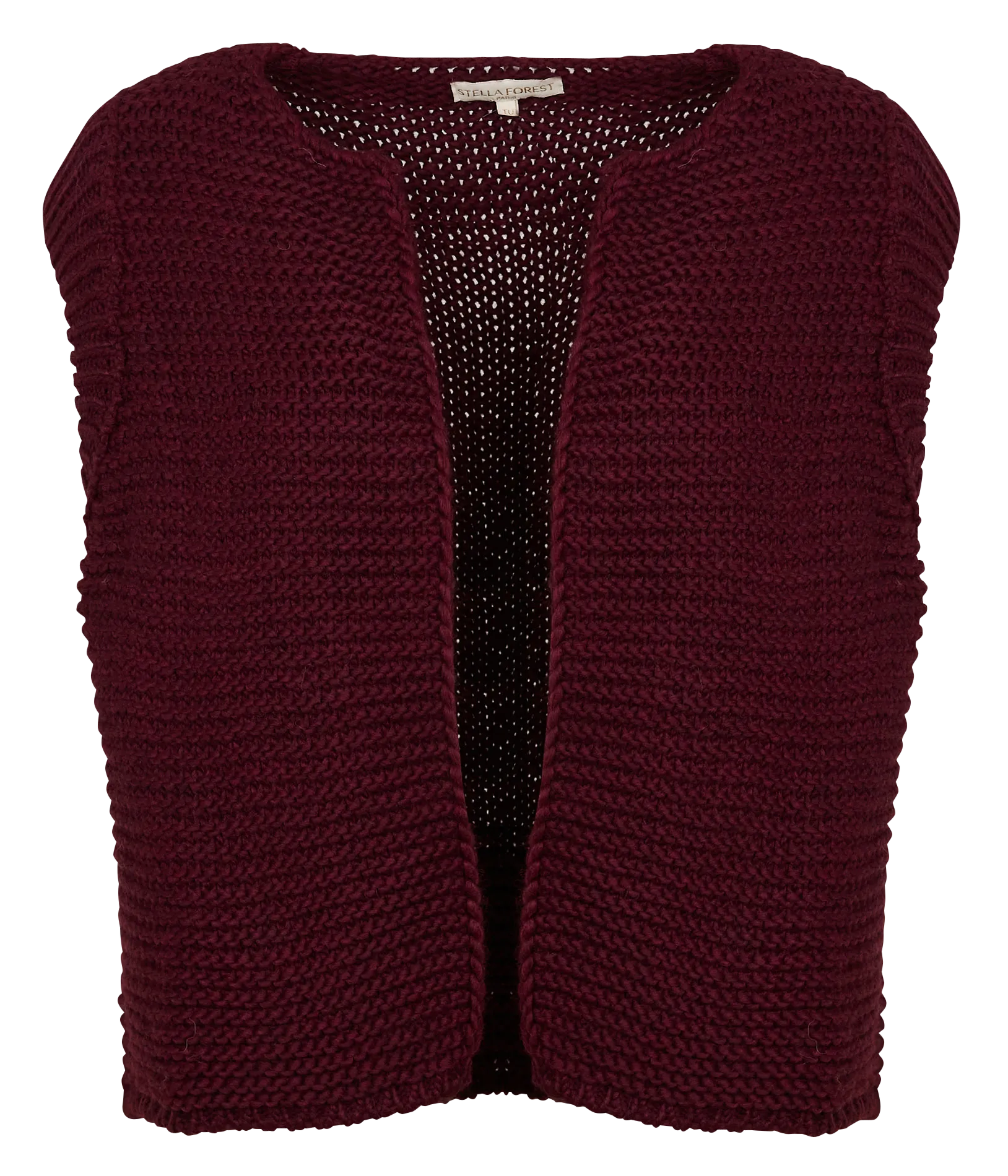 STELLA FOREST SHERINE  CáRDIGAN DE PUNTO CON CUELLO REDONDO EN ROJO