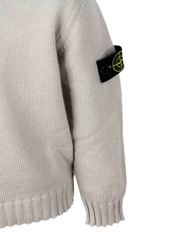 STONE ISLAND SUéTER CUELLO REDONDO  MARRóN