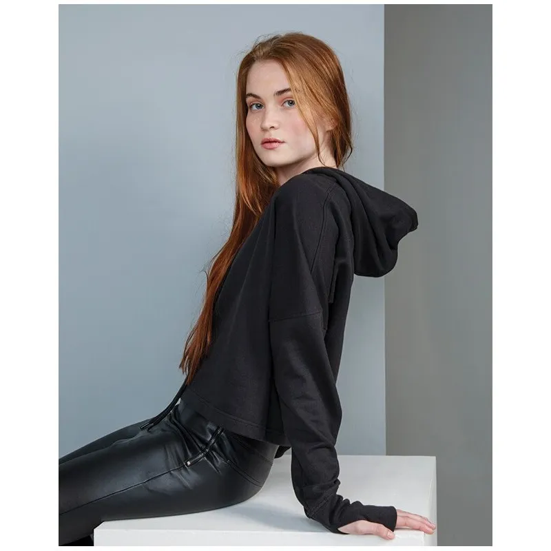 Sudadera corta con capucha mujer de Mantis