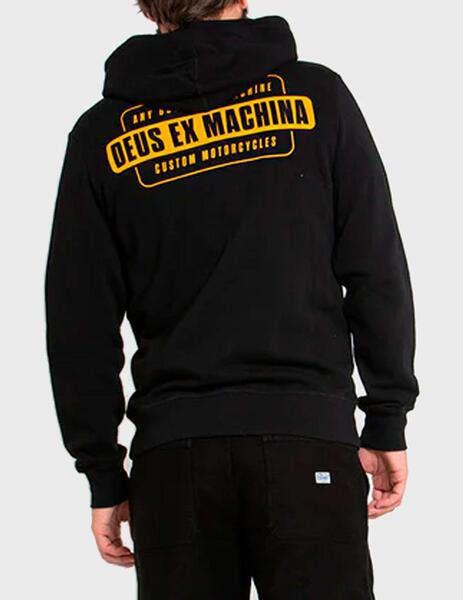 Sudadera Deus Grip Tape Hooide negra para hombre