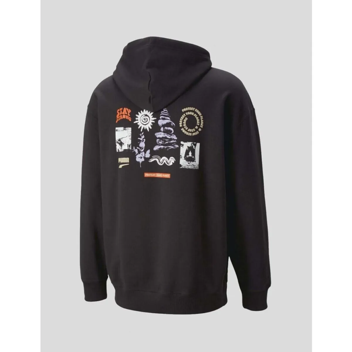 SUDADERA  DOWNTOWN GRAPHIC HOODIE   BLACK