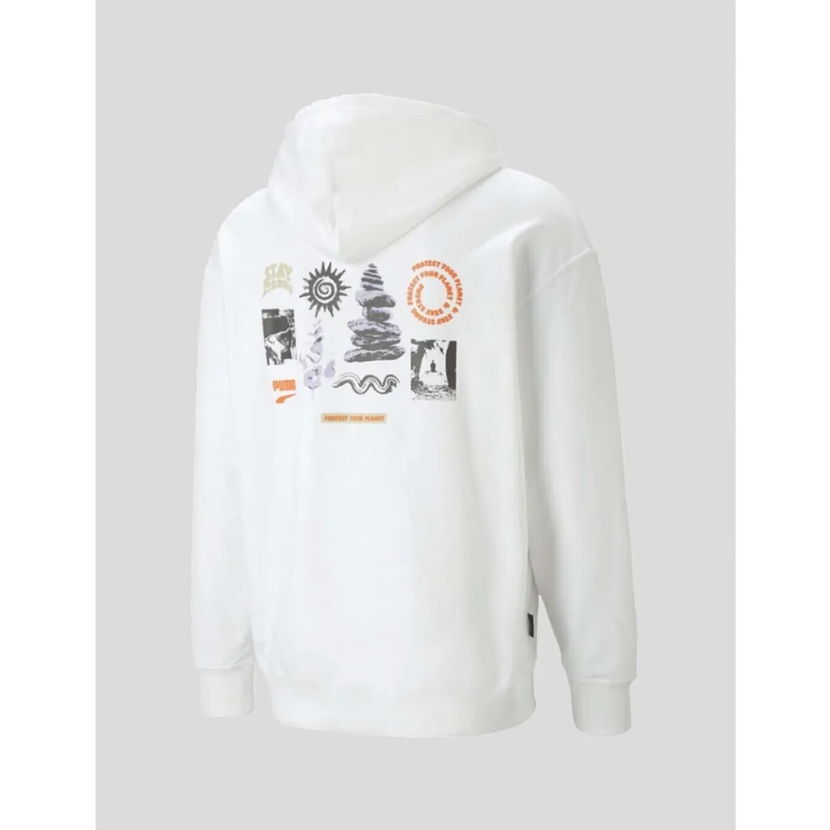 SUDADERA  DOWNTOWN GRAPHIC HOODIE   WHITE