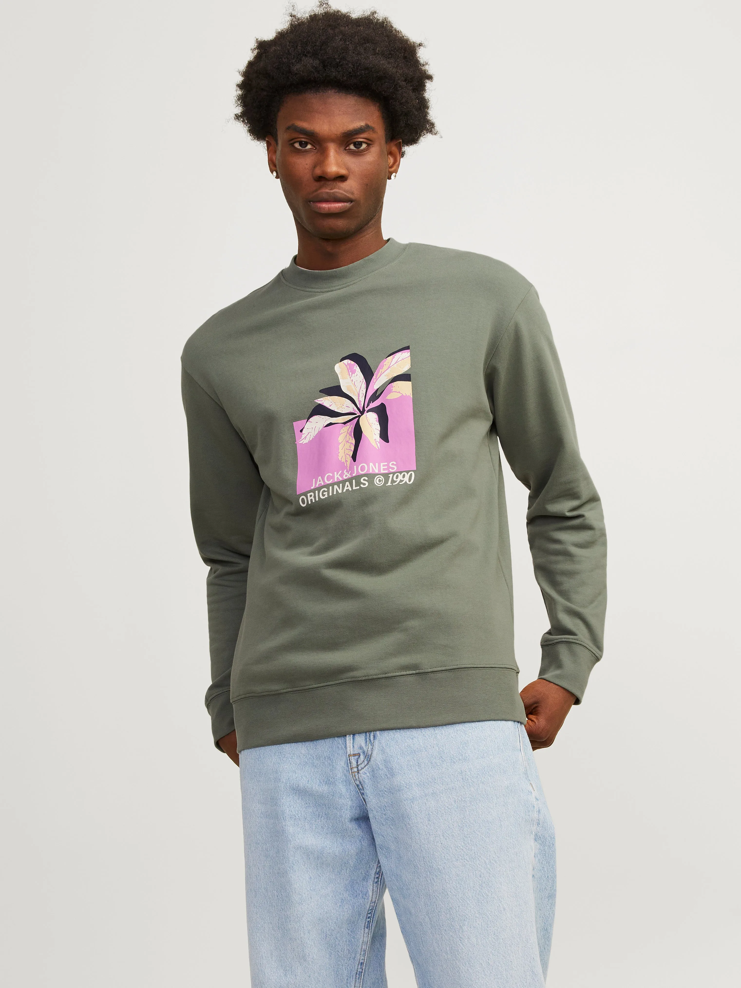Sudadera Estampado | Verde intermedio | Jack & Jones®