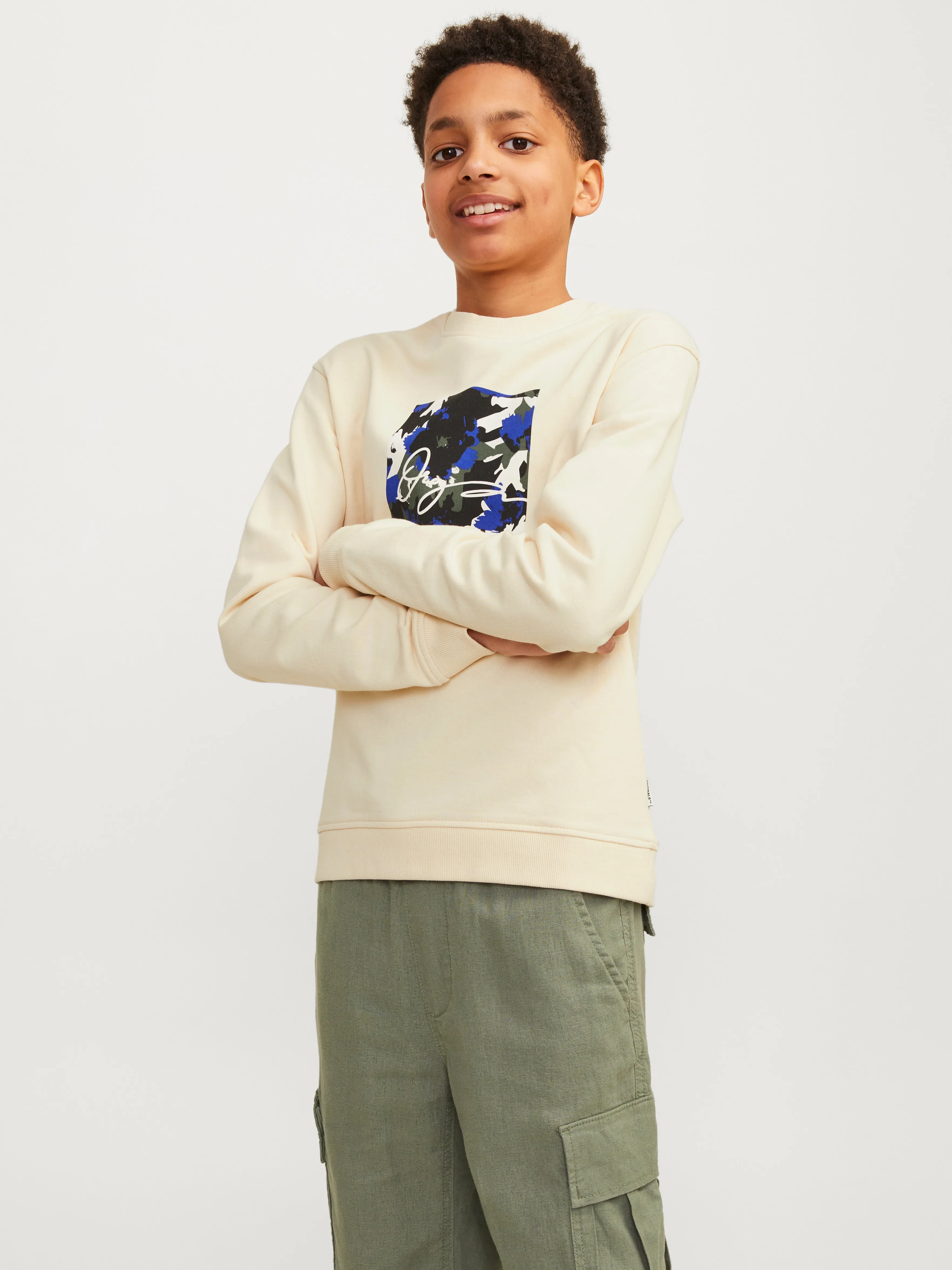 Sudadera Estampado Junior | Amarillo intermedio | Jack & Jones®