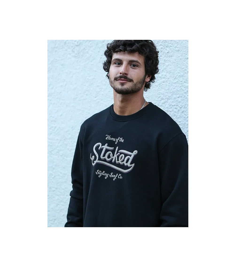 SUDADERA STYLING STOKED  NEGRO
