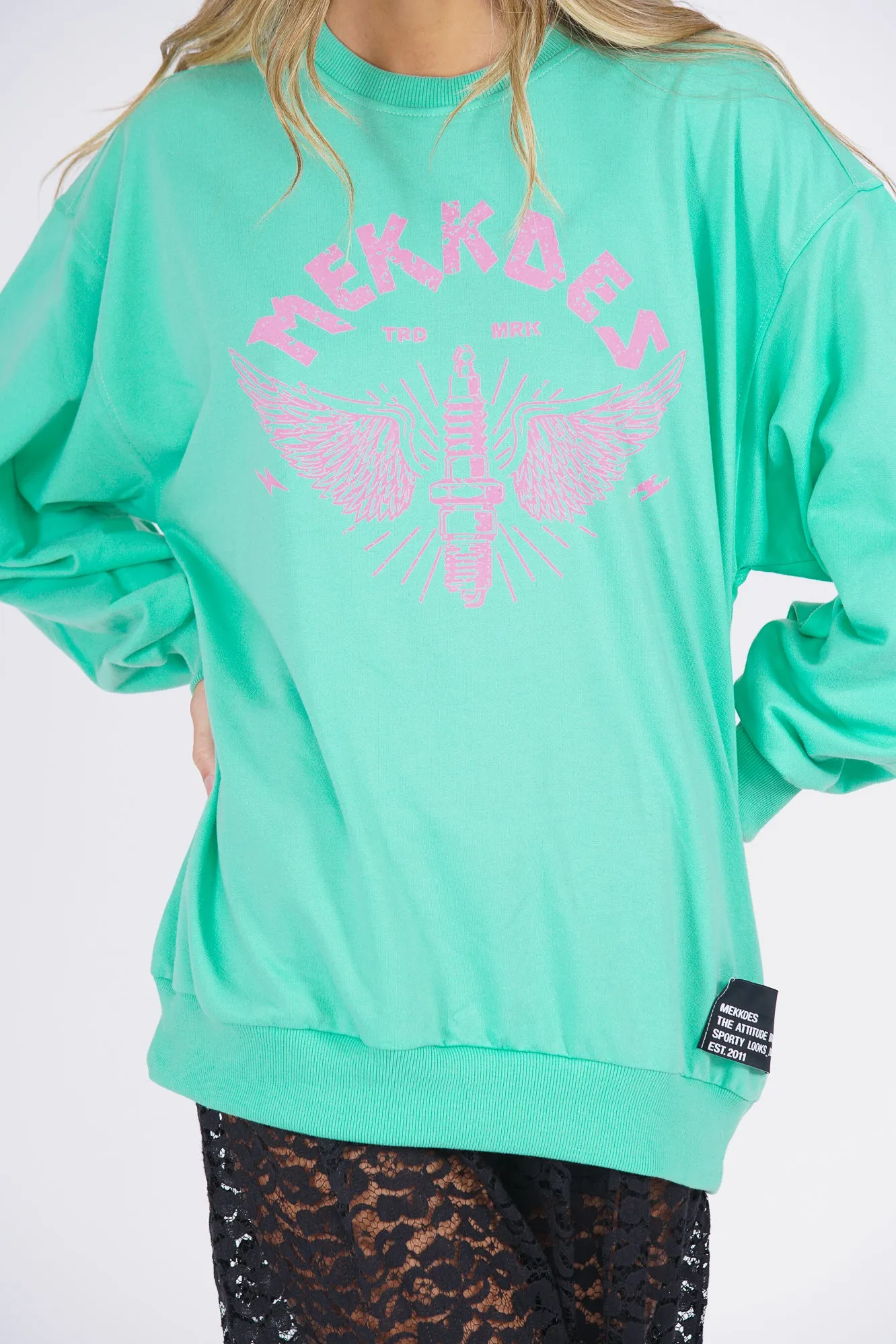 Sudadera Wings of ignition turquesa