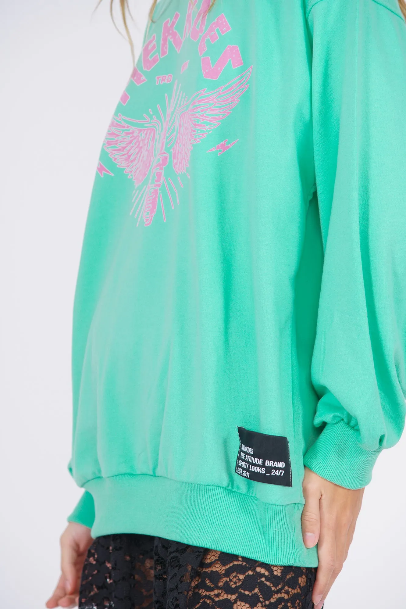 Sudadera Wings of ignition turquesa