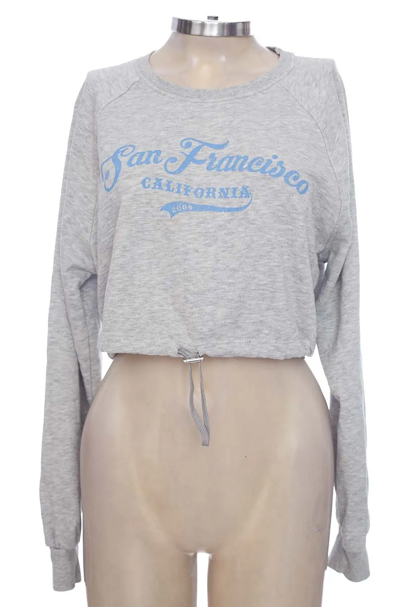 SWEATER COLOR GRIS  BERSHKA