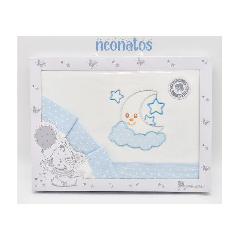 Sábanas cuna bebé Sonrisa Luna