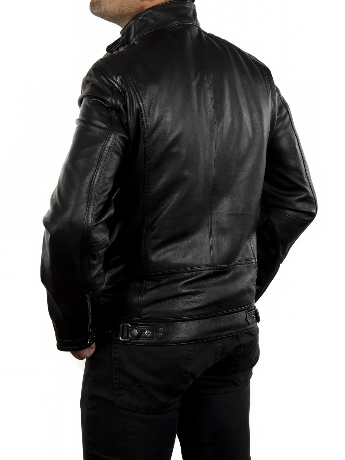 Taillierte Bikerjacke CHICAGO