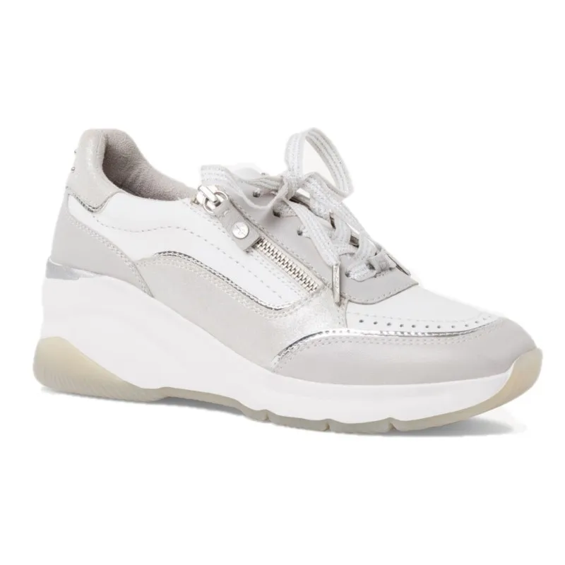TAMARIS 23720 Azul y camel Deportivo casual cordones mujer