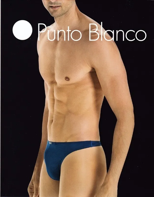 Tanga Punto Blanco Zensation Azul