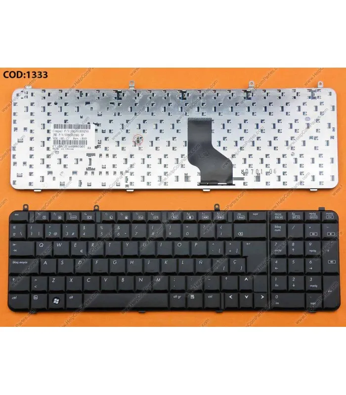 TECLADO HP COMPAQ PRESARIO A900 A909 A910 A945 PAVILION DV9000 DV9100 DV9200 DV9300 DV9400 DV9500 DV9600 BK SP