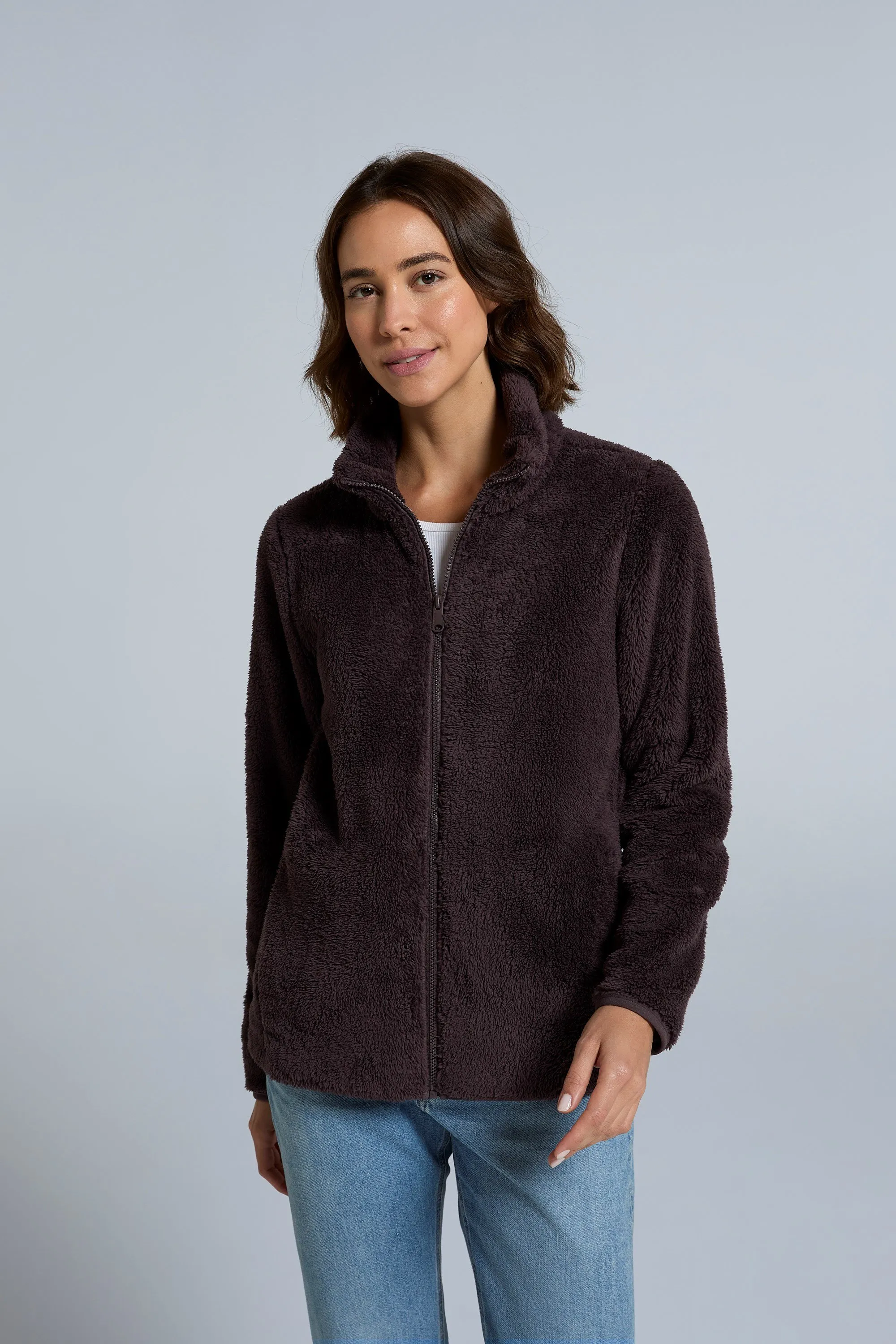 Teddy chaqueta de forro polar para mujer