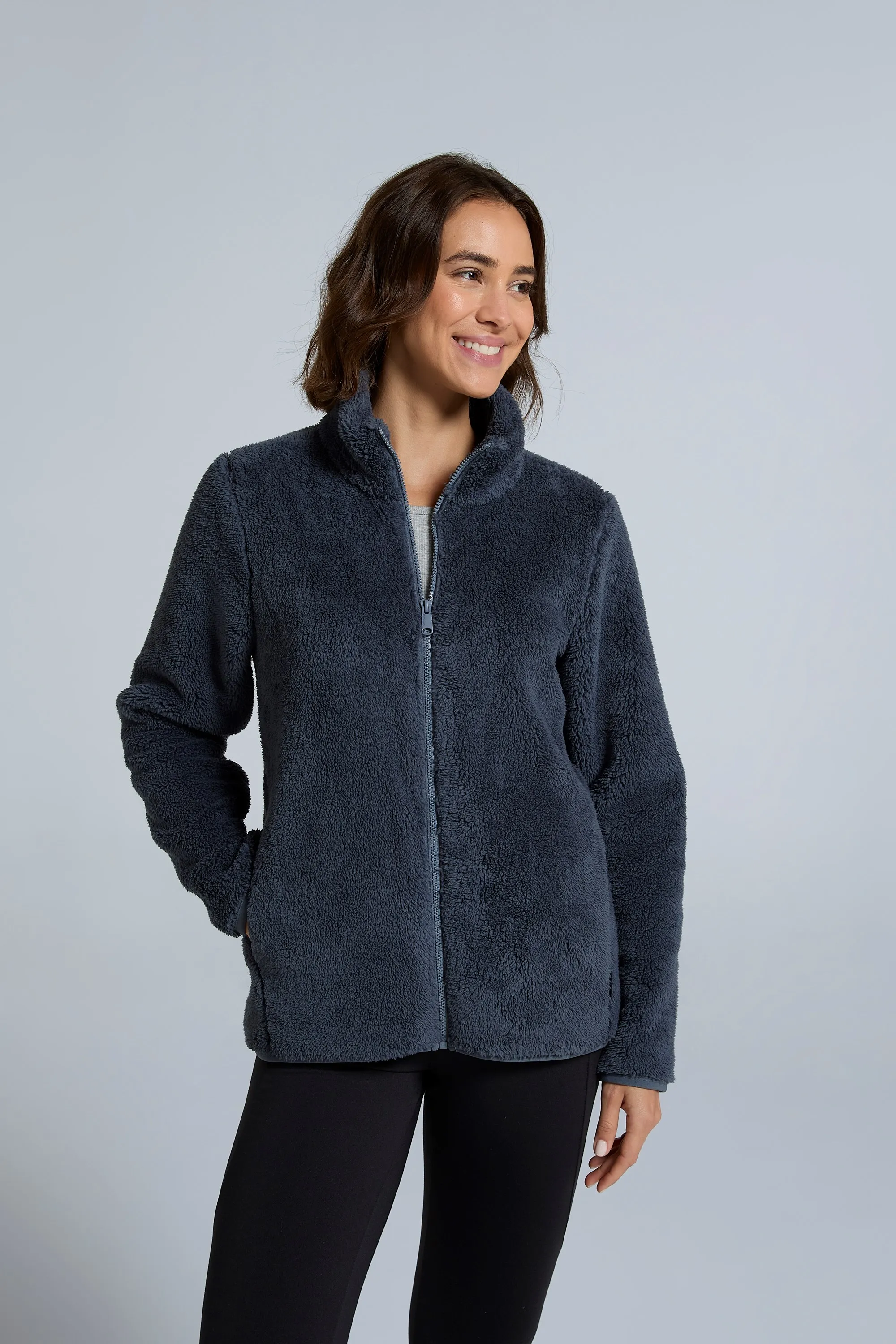 Teddy chaqueta de forro polar para mujer