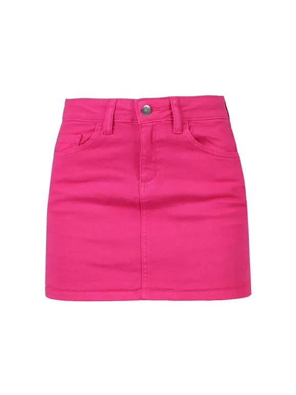 The People Rep Falda vaquera corta para mujer.