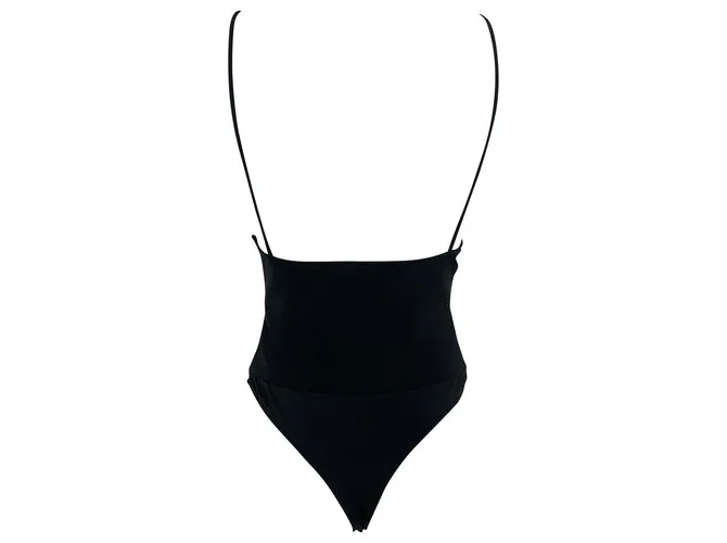 Thierry Mugler Body negro sin mangas 