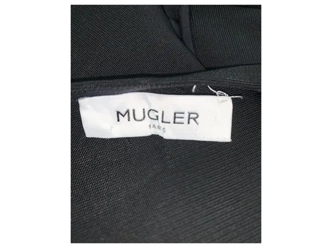 Thierry Mugler Body negro sin mangas 