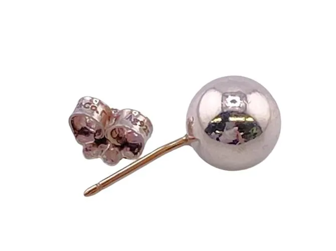 Tiffany & Co Pendientes de botón de plata 925 Tiffany HardWear Ball 