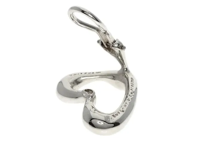Tiffany & Co Pendientes de clip en forma de corazón de plata Tiffany 