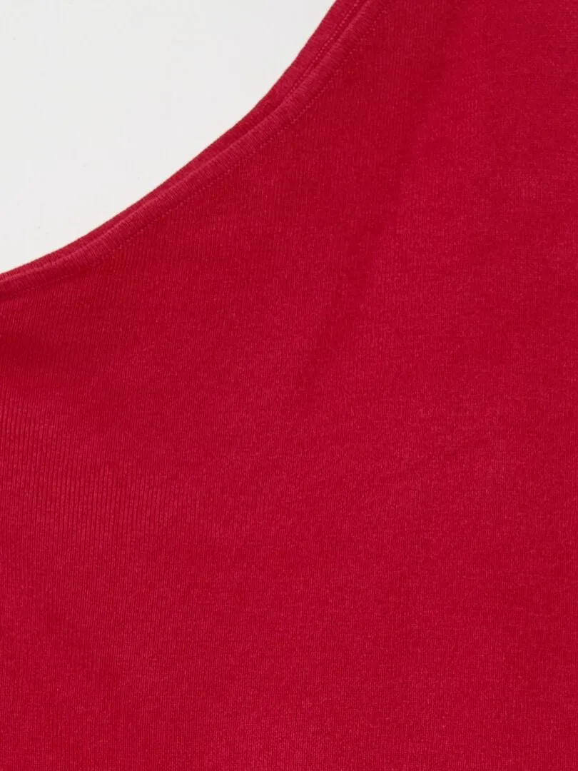TOP ONE SHOULDER 'JDY'  PURPURA