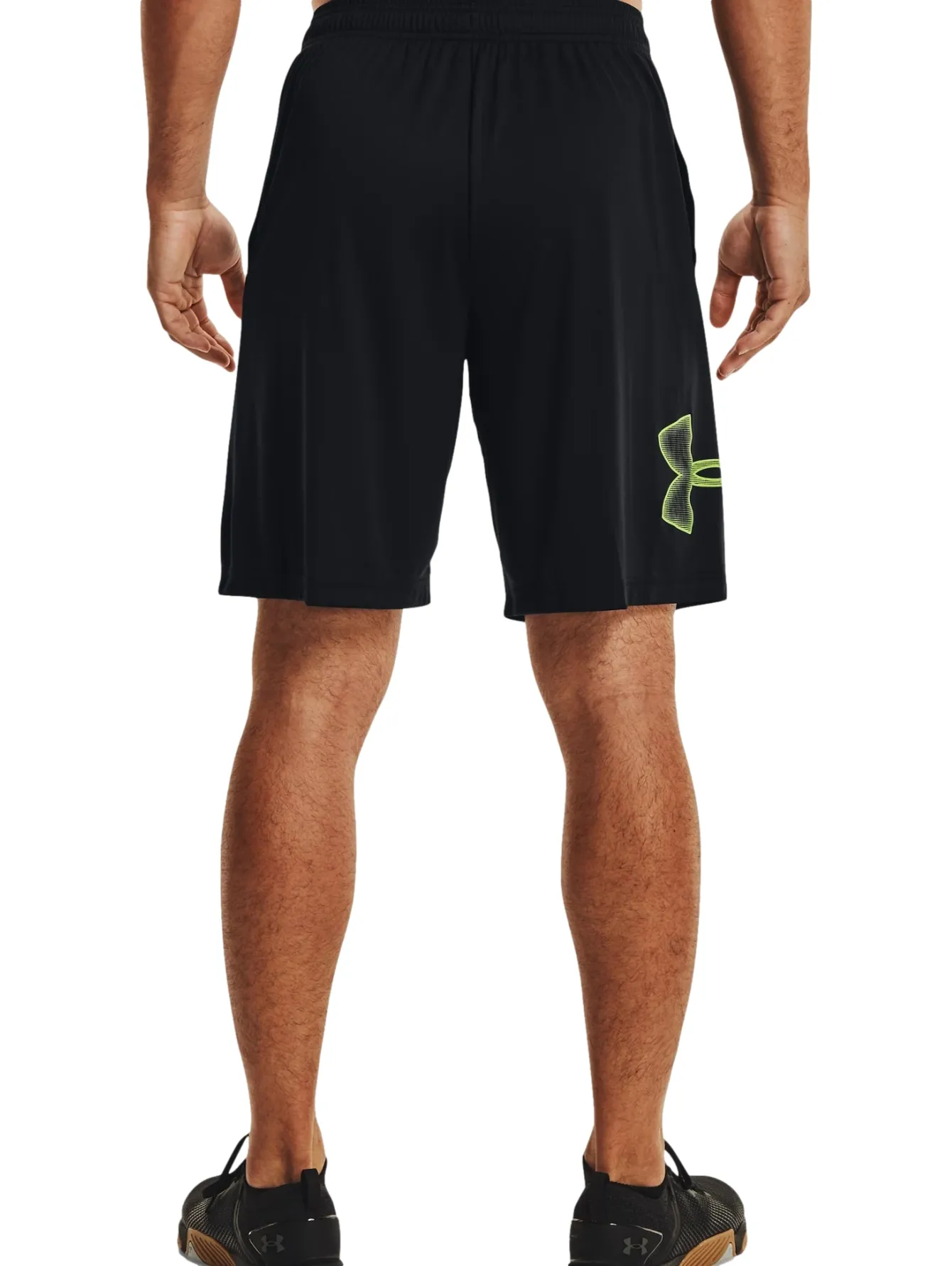 UNDER ARMOUR 1 306443 008 BLACK / HIGH VIS YELLOW TECH GRAPHIC SHORT  SXL