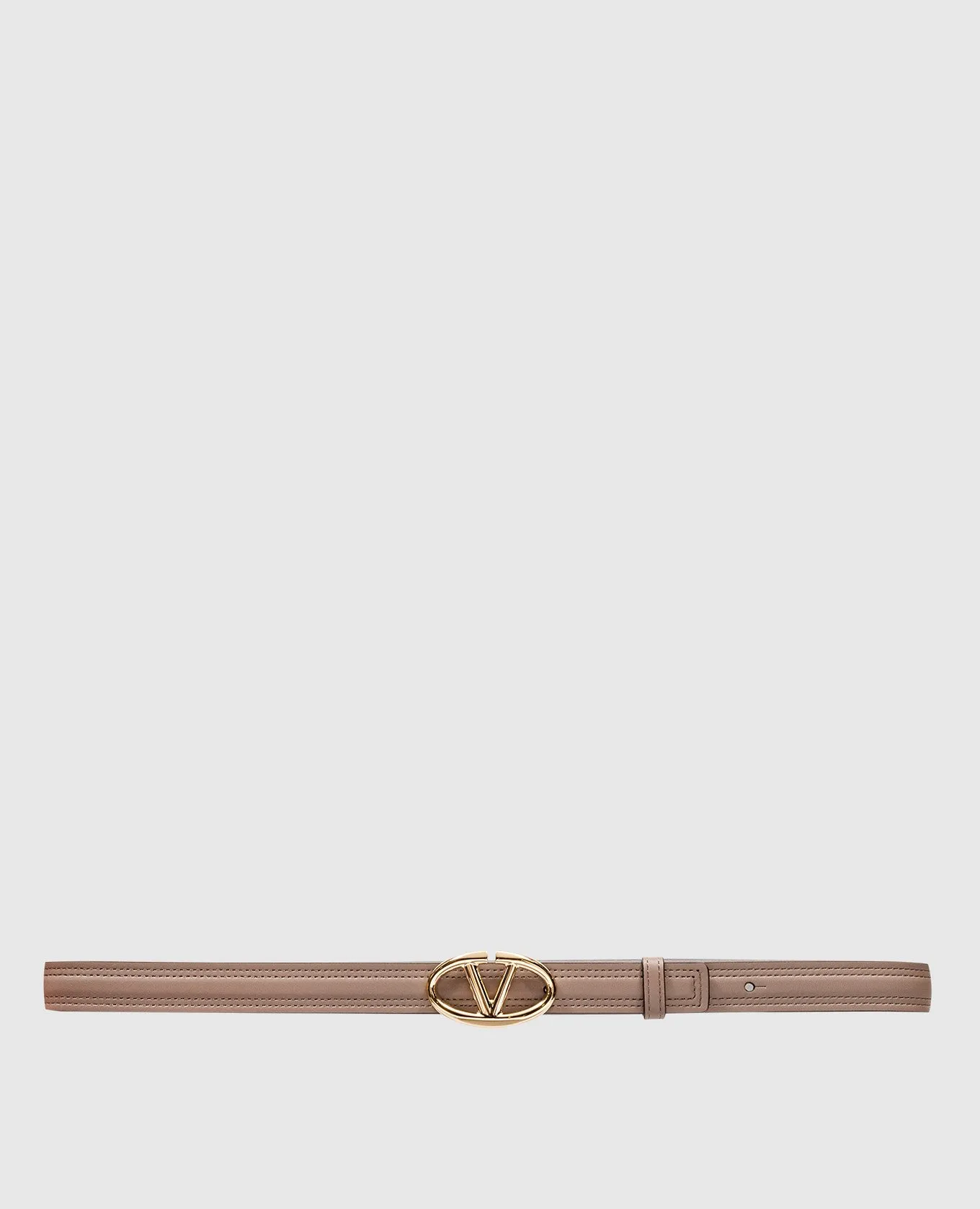Valentino Beige leather strap with VLogo Signature logo