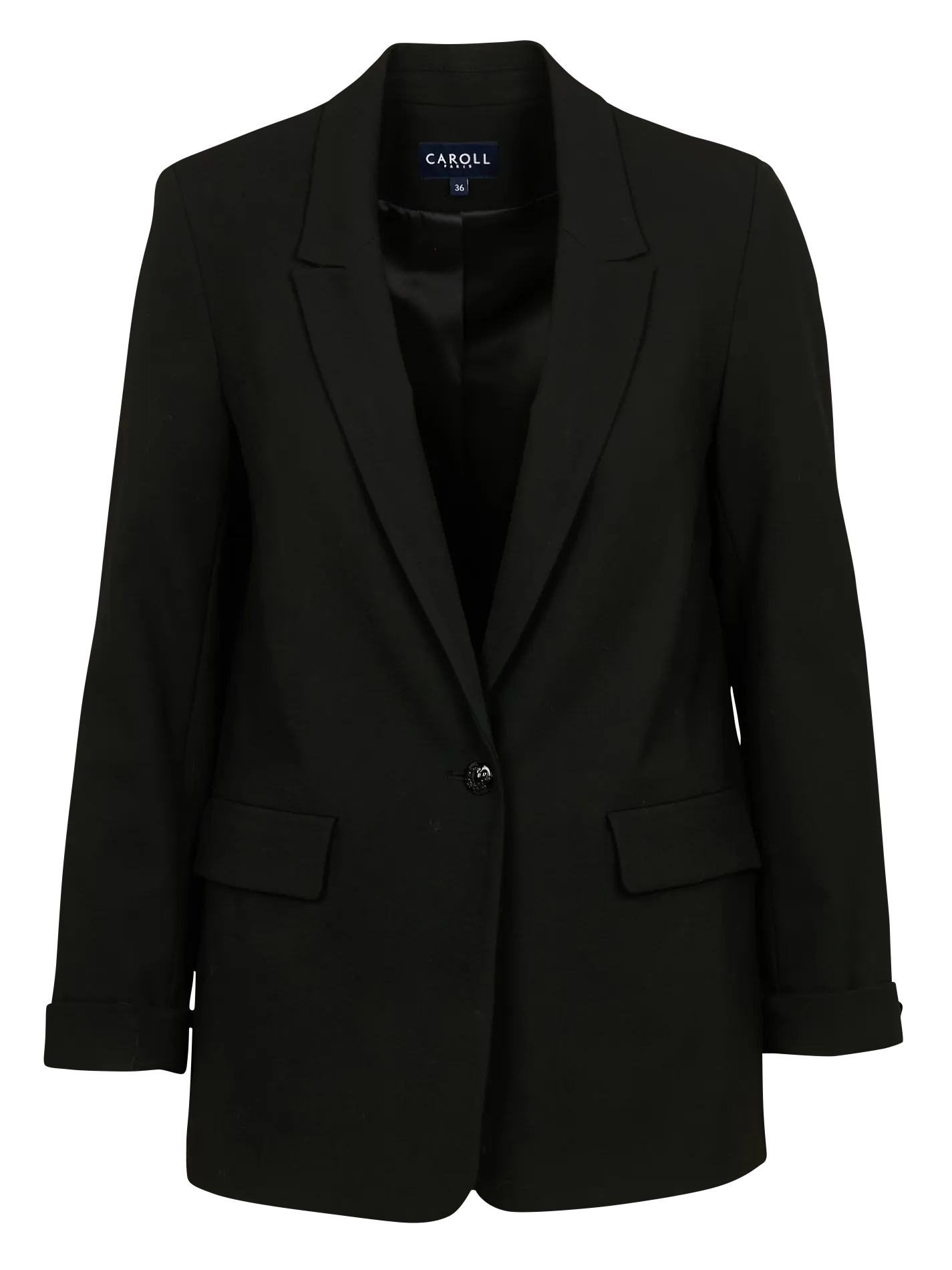 VANDINE  CHAQUETA SASTRE RECTA EN NEGRO