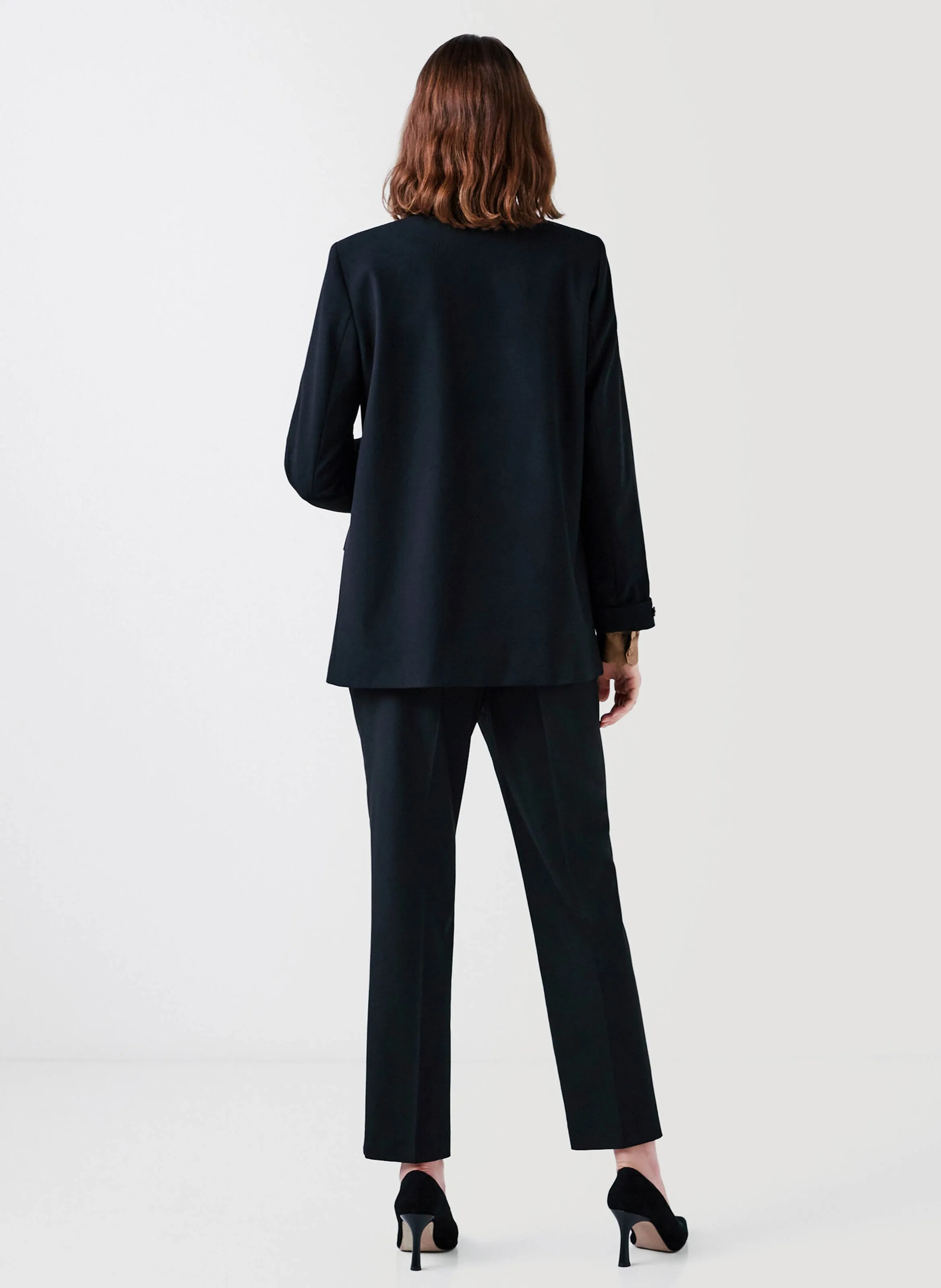 VANDINE  CHAQUETA SASTRE RECTA EN NEGRO