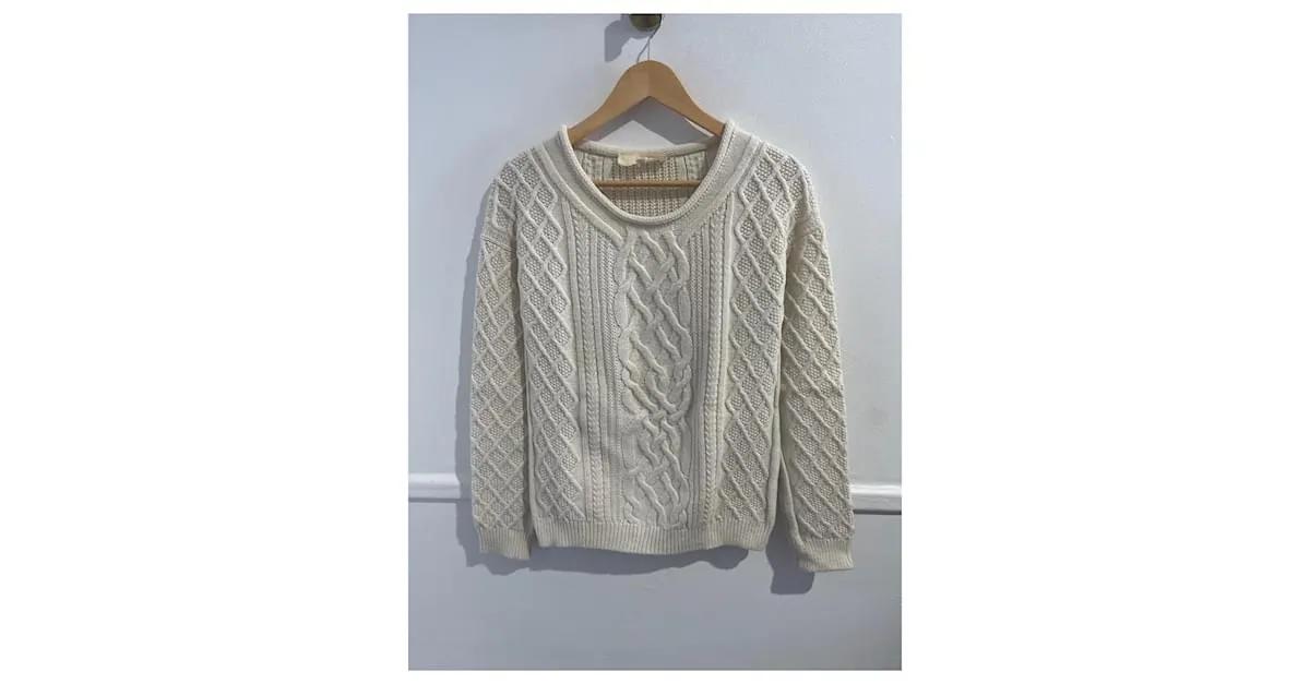 VANESSA BRUNO Punto Camiseta.Lana XS Internacional Beige 