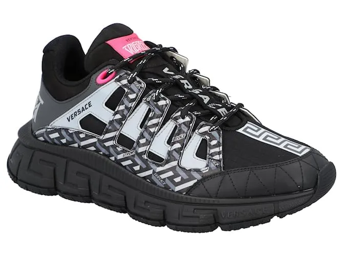 VERSACE TRIGRECA 'LA GRECA  BLACK PINK' NEGRO 