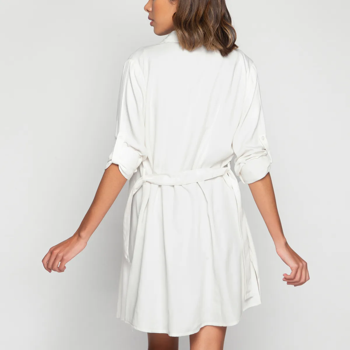 Vestido Camisero Manga Larga Gold Stay