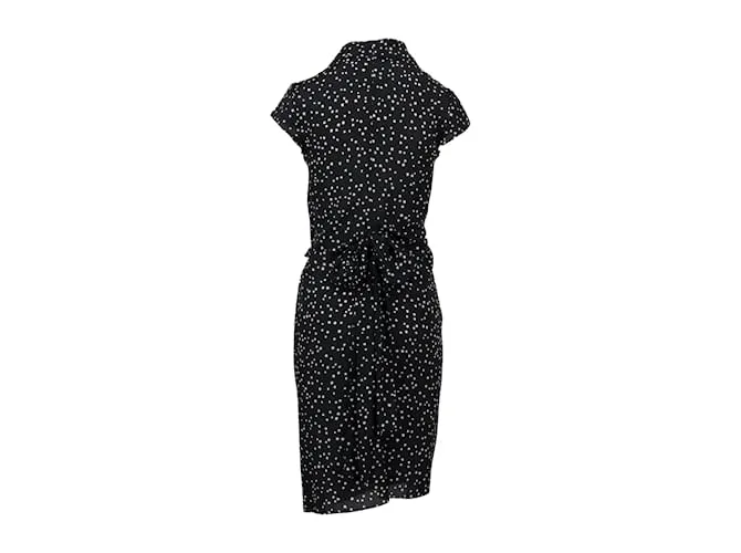 Vestido cruzado con estampado de estrellas de Moschino Cheap and Chic Negro 