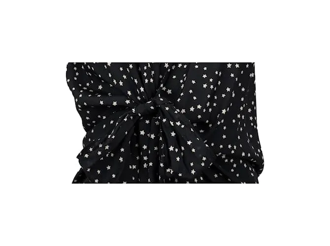 Vestido cruzado con estampado de estrellas de Moschino Cheap and Chic Negro 