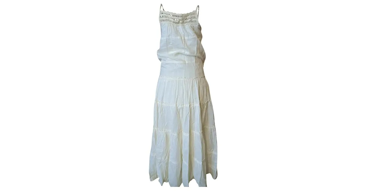 vestido largo Comptoir des Cotonniers Beige 