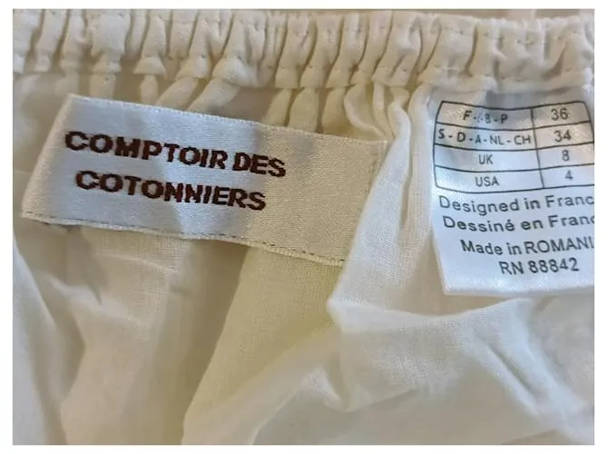 vestido largo Comptoir des Cotonniers Beige 
