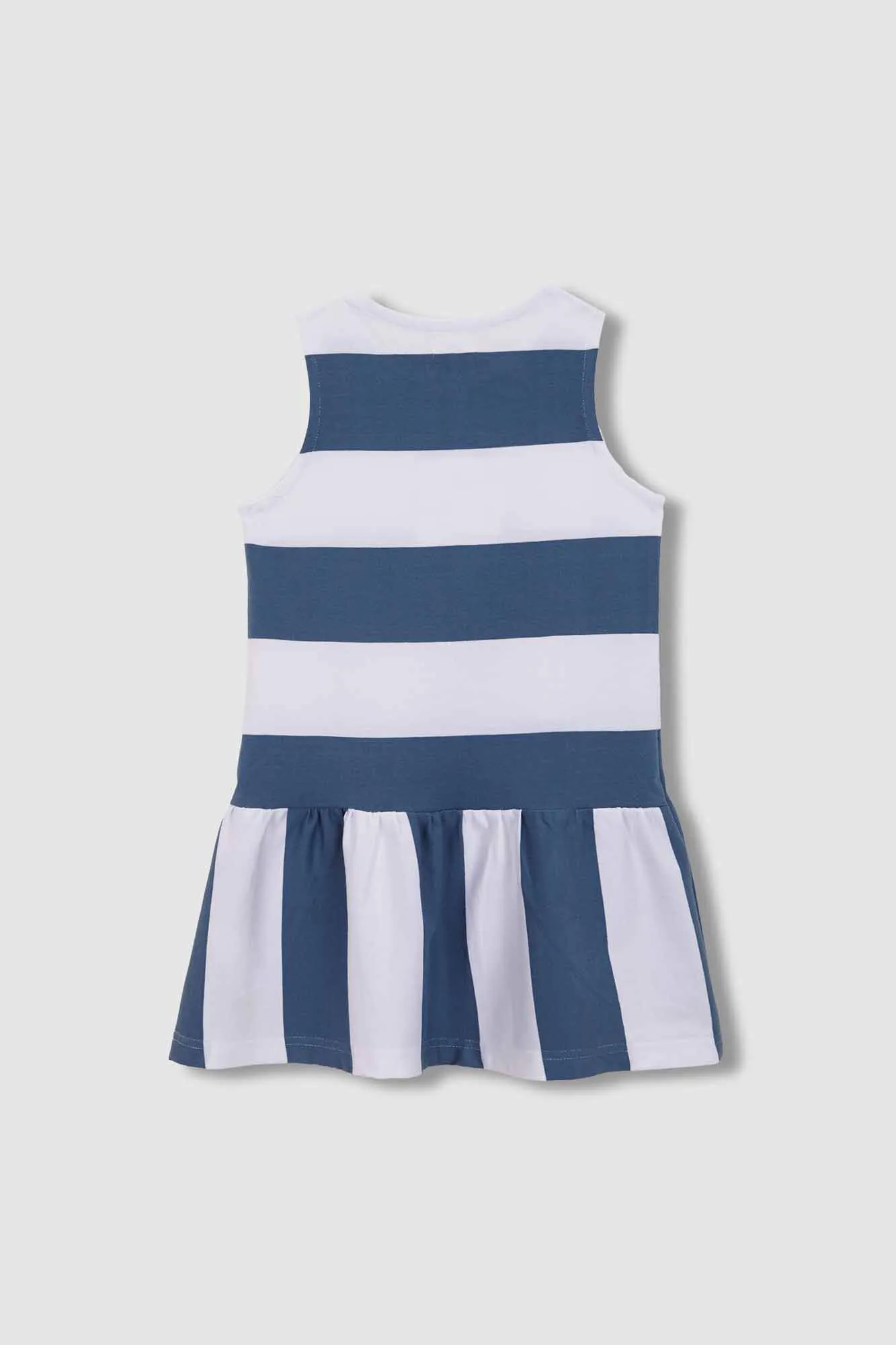 Vestido rayas azul claro